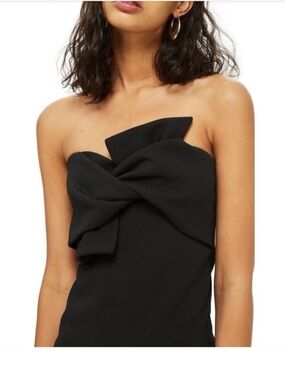 Topshop Midi Dress w Bow Front